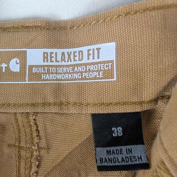 Carhartt Mens Tan Canvas Work Shorts Size, Utility, Casual, Outdoor - Picture 6 of 6